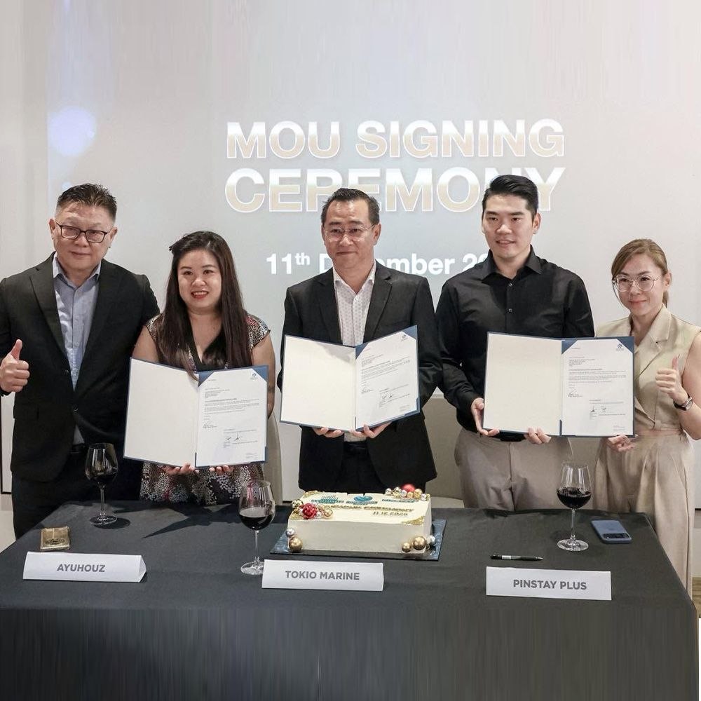 Ayuhouz & Pinstay Plus & Tokio Marine MOU Signing Ceremony